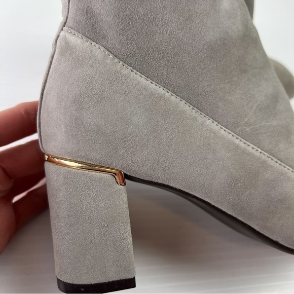 Cole Haan Ankle Boots womens 6.5 Laree Stretch Suede Grey Booties - Picture 7 of 11